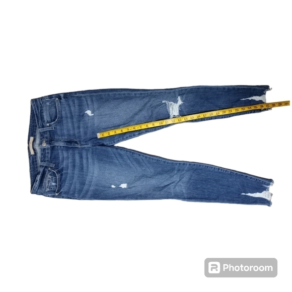 Joe's Jeans Ripped Distressed Skinny Fit Ankle Shark Bite Hem Jens Size 28 - Picture 13 of 16